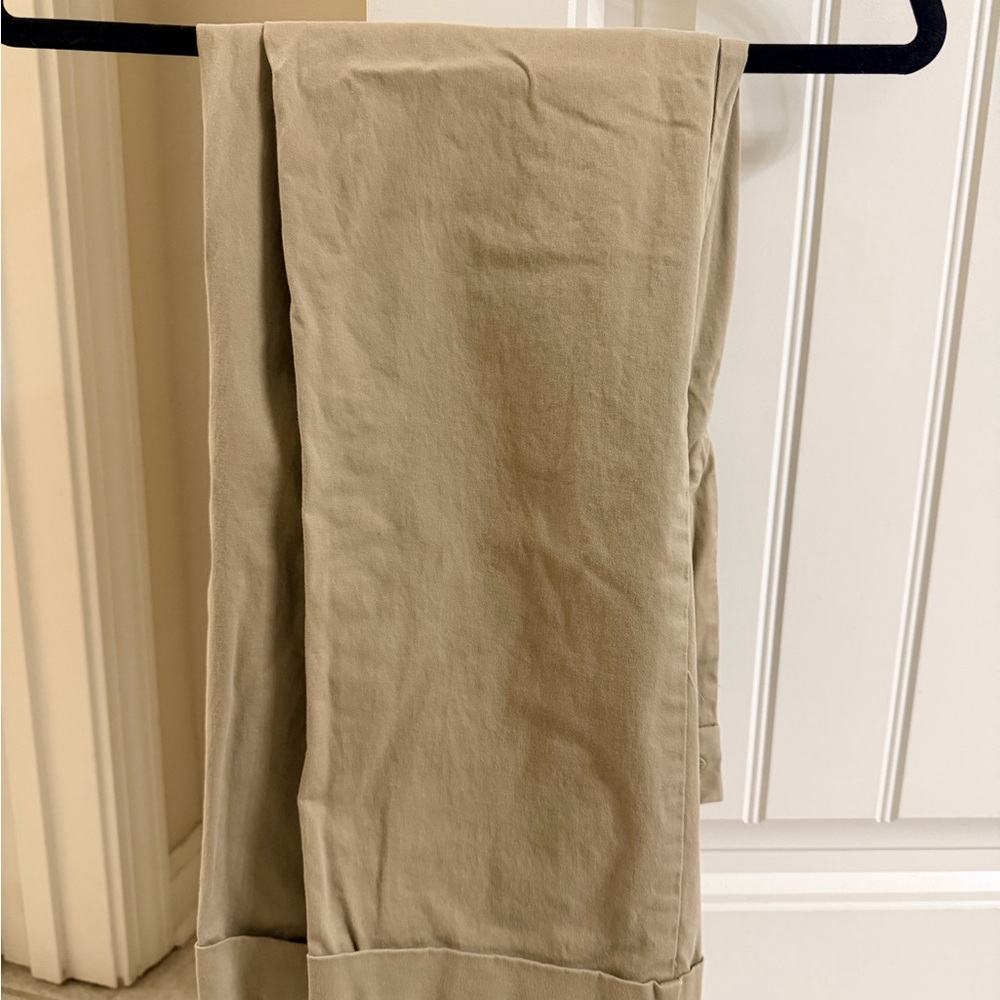 Lands' End Men's Chinos in Khaki Tan